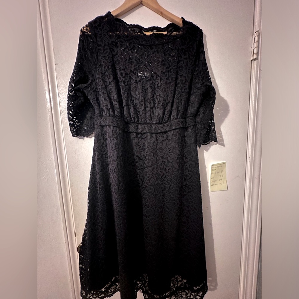 KIYONNA Lace Cocktail Dress Black EUC